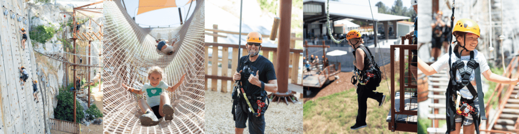 Guests of all ages love birthday parties at Quarry Park Adventures in Rocklin, California.